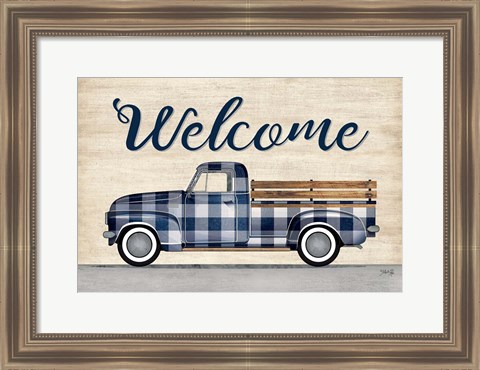 Framed Welcome Truck Print