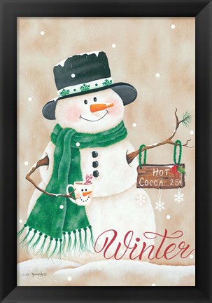 Framed Hot Chocolate Winter Print