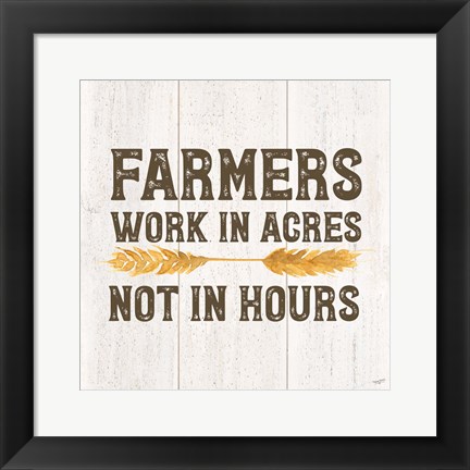 Framed Farm Life VIII-Acres Print