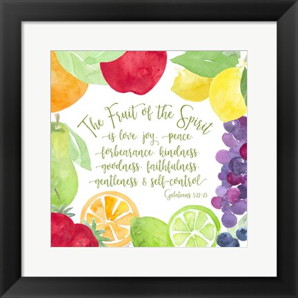 Framed Fruit of the Spirit I-Fruit Print