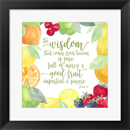 Framed Fruit of the Spirit IV-Wisdom Print