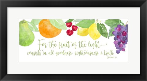 Framed Fruit of the Spirit panel I-Fruit Print