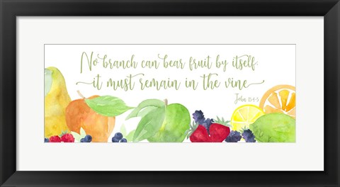 Framed Fruit of the Spirit panel II-Vine Print