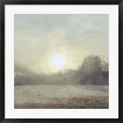 Framed Sun through Mist Print