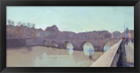 Framed Ponte Sant&#39; Angelo Print