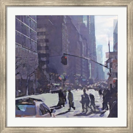 Framed Angles of New York Print