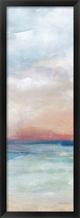 Framed Serene Scene Bright Panel I Print