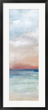 Framed Serene Scene Bright Panel I Print