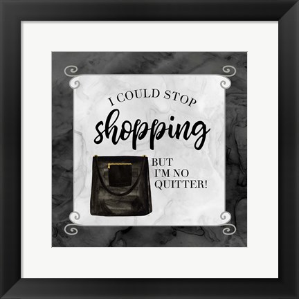 Framed Fashion Humor XI-Stop Print