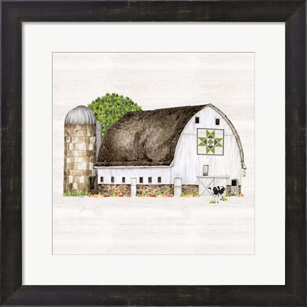 Framed Spring &amp; Summer Barn Quilt IV Print