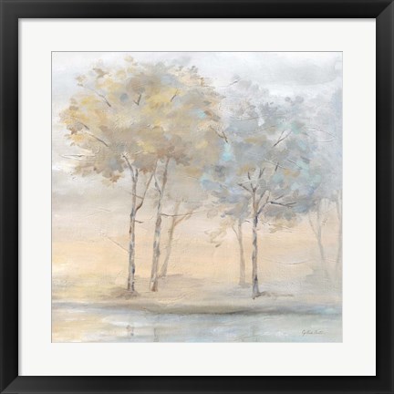 Framed Serene Scene Trees II Print