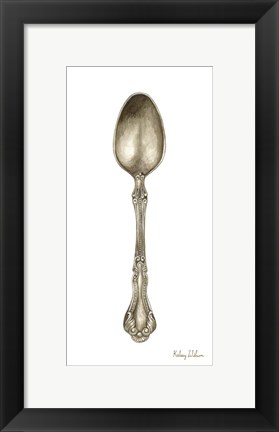 Framed Vintage Tableware III-Spoon Print