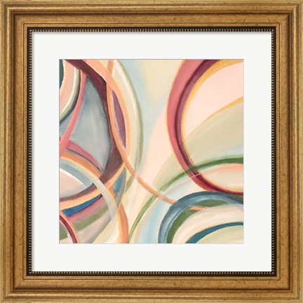 Framed Overlapping Rings II Print