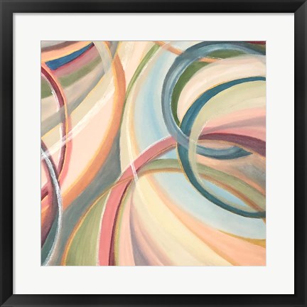 Framed Overlapping Rings III Print