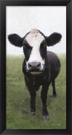 Framed Funky Cow I Print