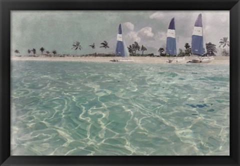 Framed Beach Scene II Print