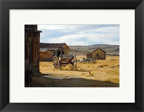 Framed Wheel &amp; Sled Print