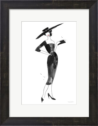 Framed Fashionable Hat Print