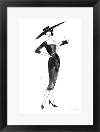 Framed Fashionable Hat Print