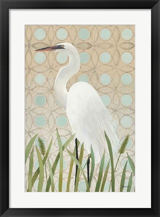 Framed Free as a Bird Egret Print