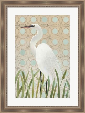 Framed Free as a Bird Egret Print