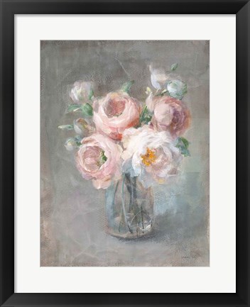 Framed Pale Summer Blooms II Print