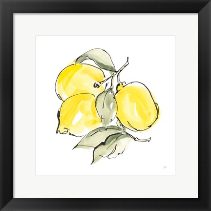 Framed Lemons III Print