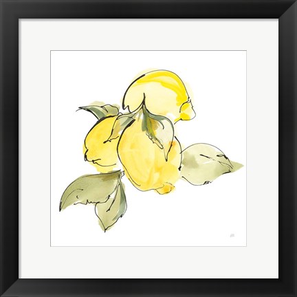 Framed Lemons I Print