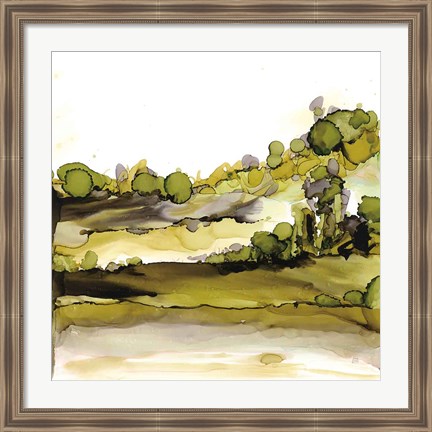 Framed Greenscape II Print