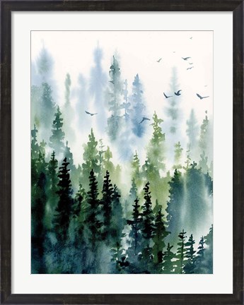 Framed Treeline Print