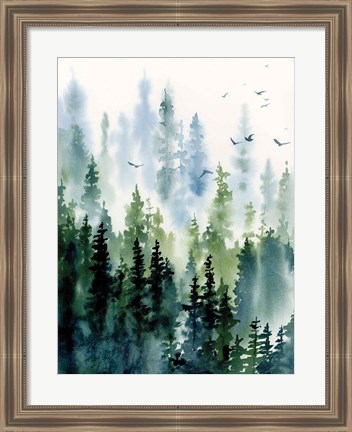 Framed Treeline Print