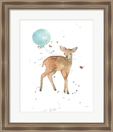 Framed Festive Fawn Print