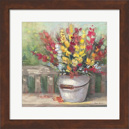 Framed Snapdragon Bouquet Print