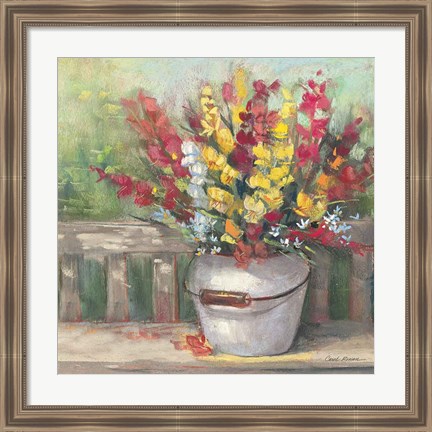 Framed Snapdragon Bouquet Print