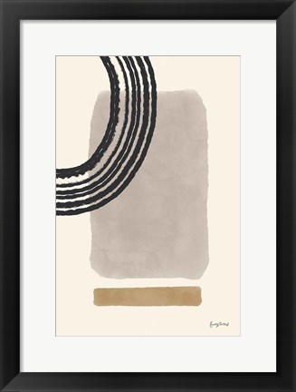 Framed Geo Abstract III Neutral Pink Print