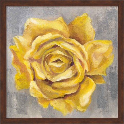 Framed Yellow Roses II Print