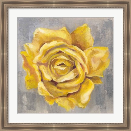 Framed Yellow Roses II Print