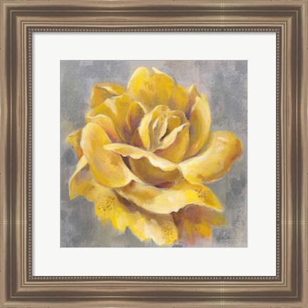 Framed Yellow Roses I Print