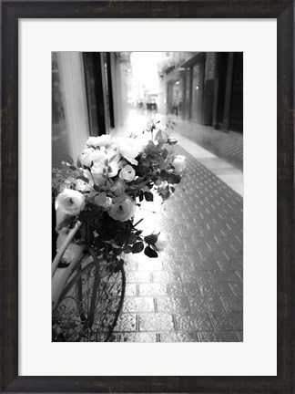 Framed Flower Bike Print