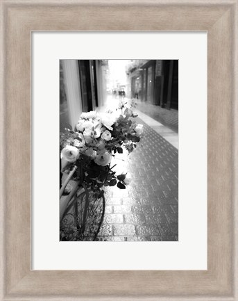 Framed Flower Bike Print