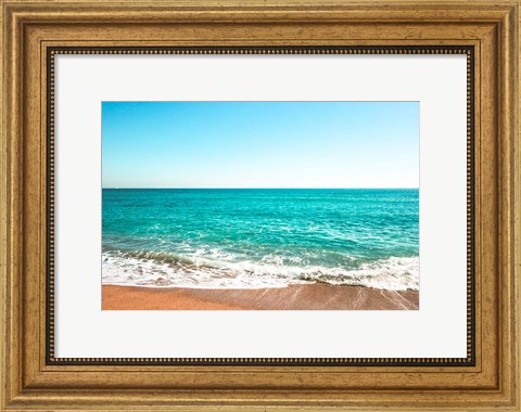 Framed Reminiscing At The Beach Print