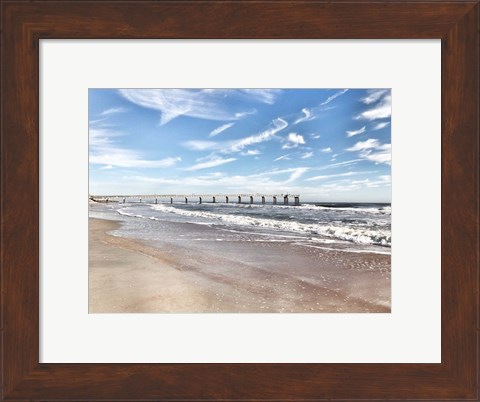 Framed Coastal Dock Print