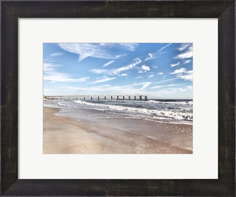 Framed Coastal Dock Print
