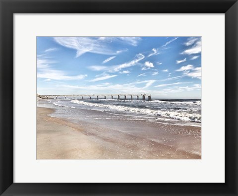 Framed Coastal Dock Print