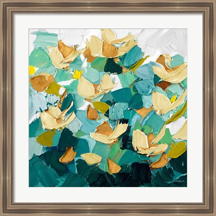 Framed Gold and Teal Dream Print