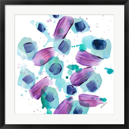 Framed Abstract Lotus Pod Print