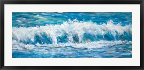 Framed Big Ocean Waves Print