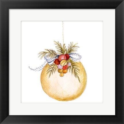 Framed Holiday Ornament I Print