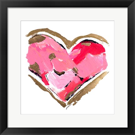 Framed Heart Full of Love II Print