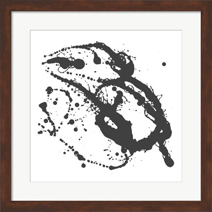 Framed Abstract Splash I Print